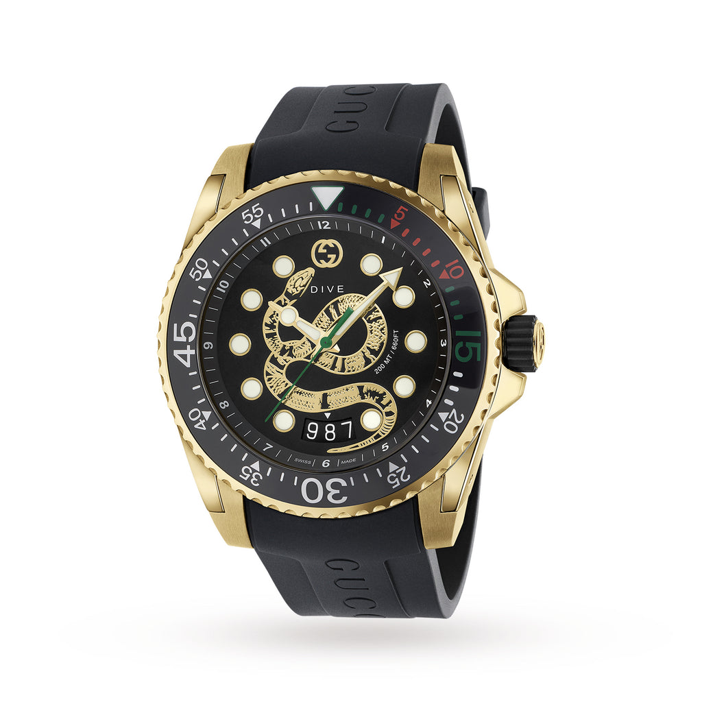 Gucci dive shop watch black